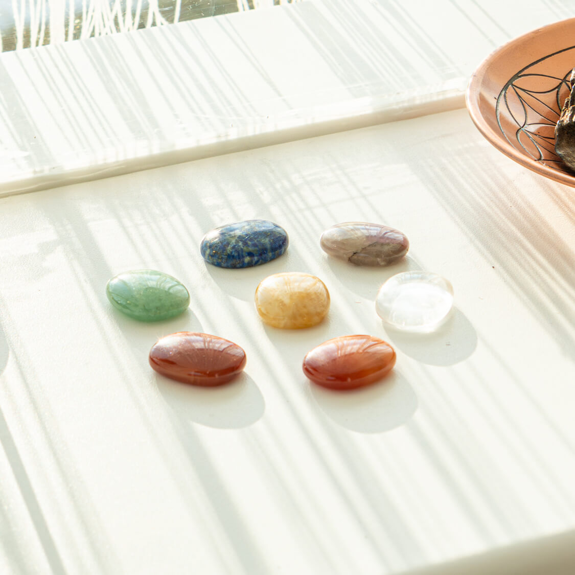 7 Chakra Mini Sorgensteine