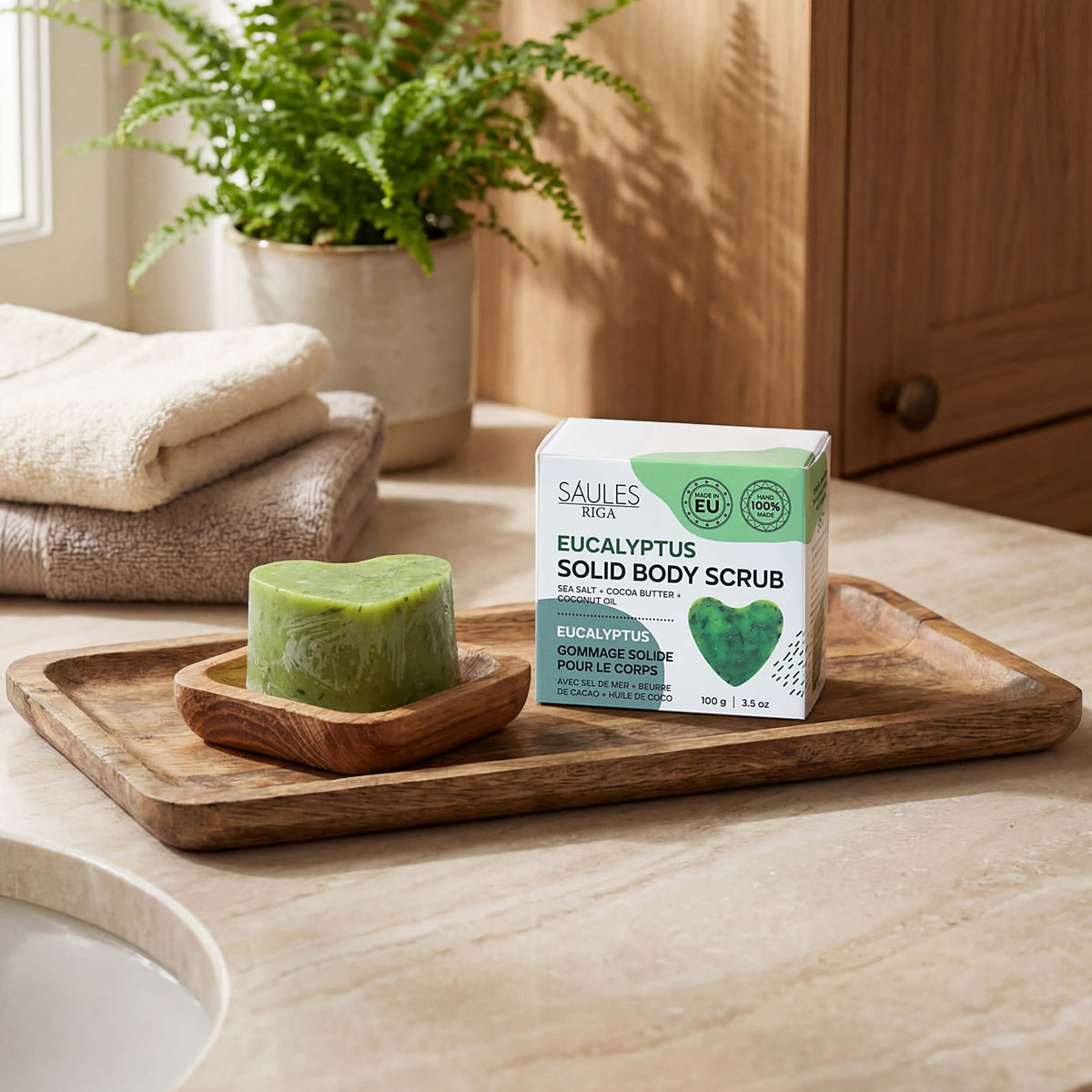 Natürliche Peelingseife Eukalyptus