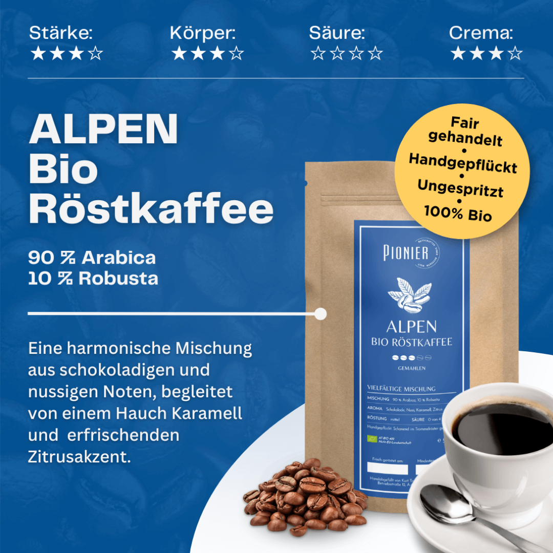 Bio Kaffee Alpen