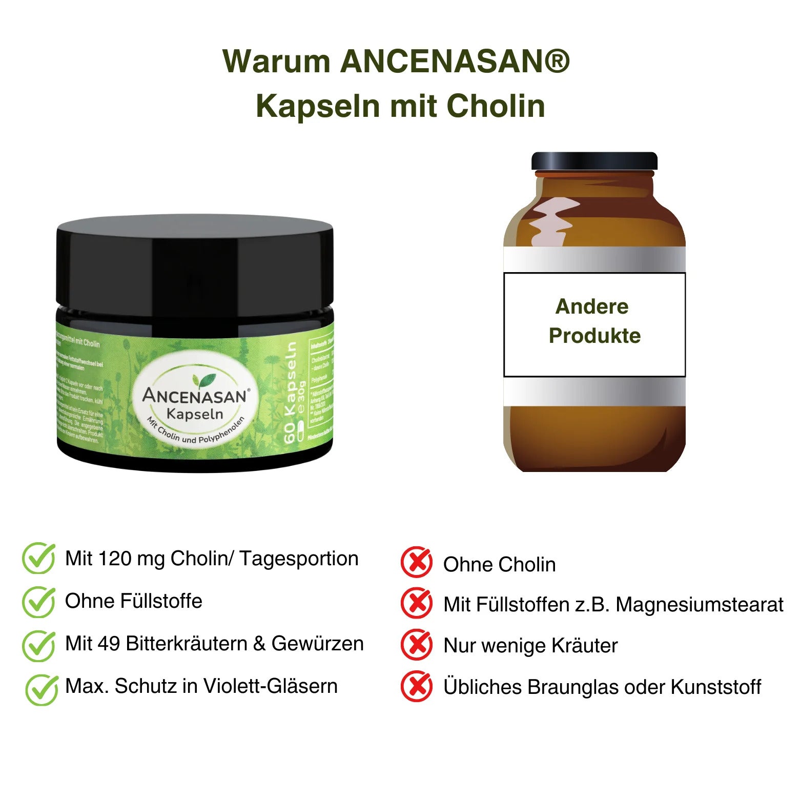 ANCENASAN® Kapseln mit Cholin