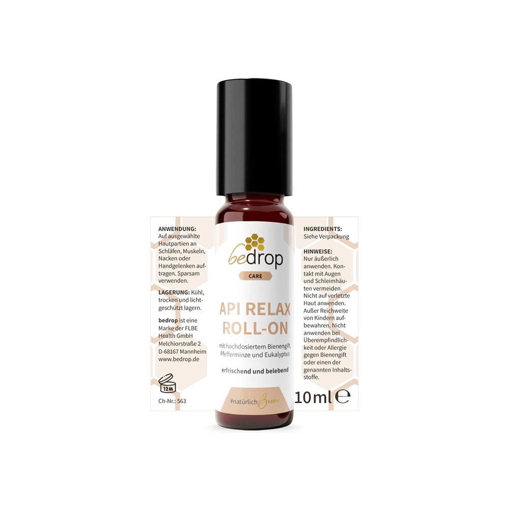 Api Relax Roll-On mit hochdosiertem Bienengift, Pfefferminze und Eukalyptus