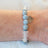 Armband Angelit/Bergkristall mit Herz