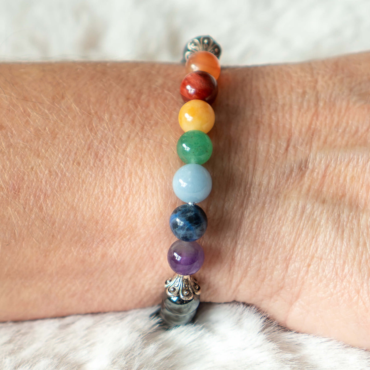 Armband Chakra Hämatit