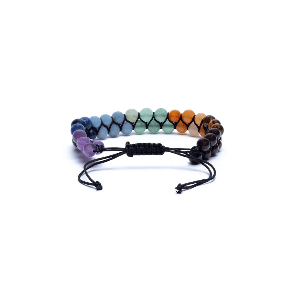 Armband Chakra zweireihig verstellbar