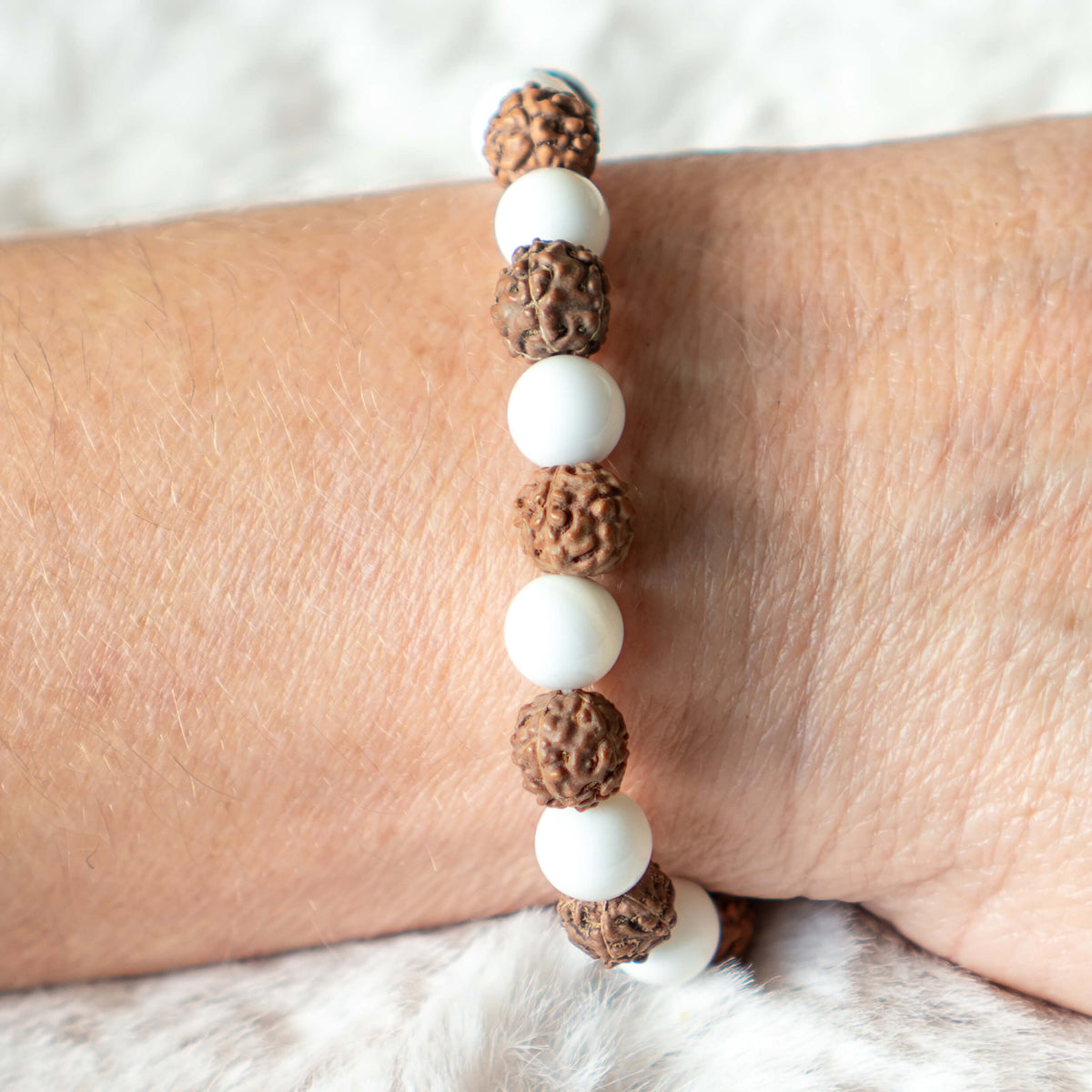 Armband Rudraksha/Muschel