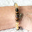 Armband Tigerauge/Rutilquarz mit Elefant
