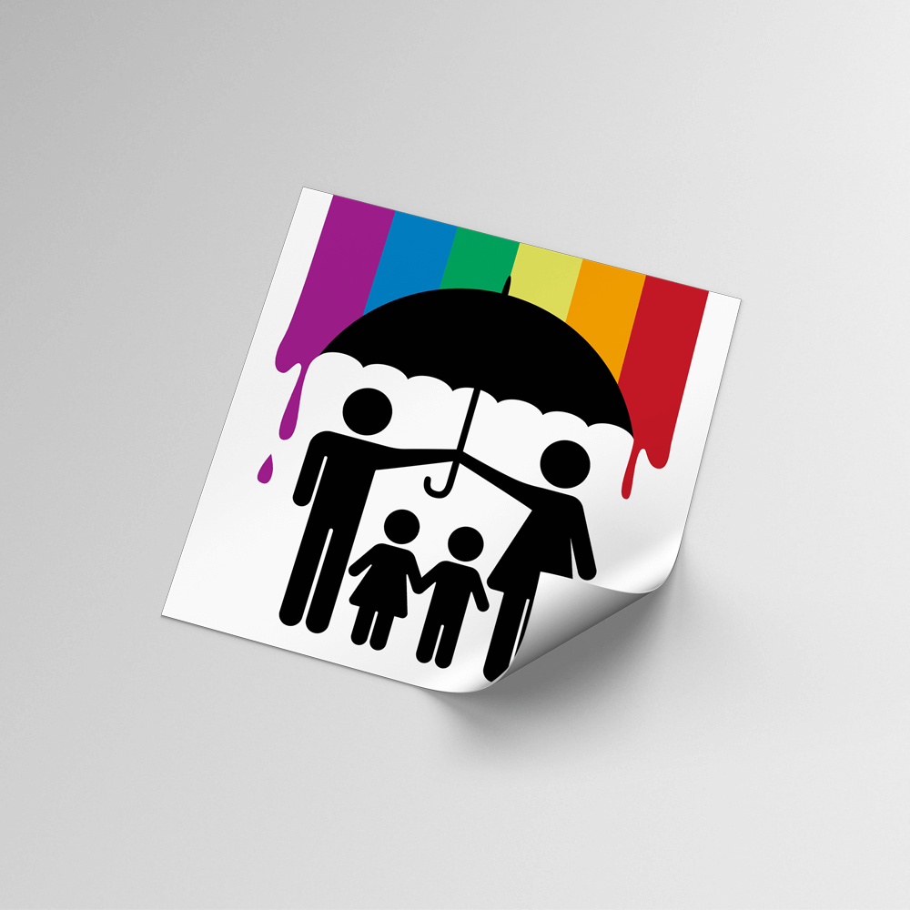 Aufkleber „Familienschutz“