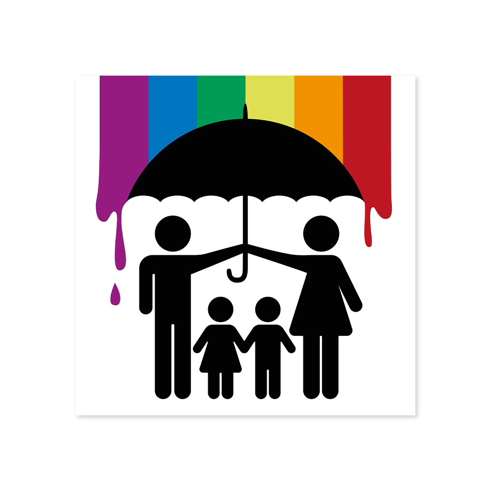 Aufkleber „Familienschutz“