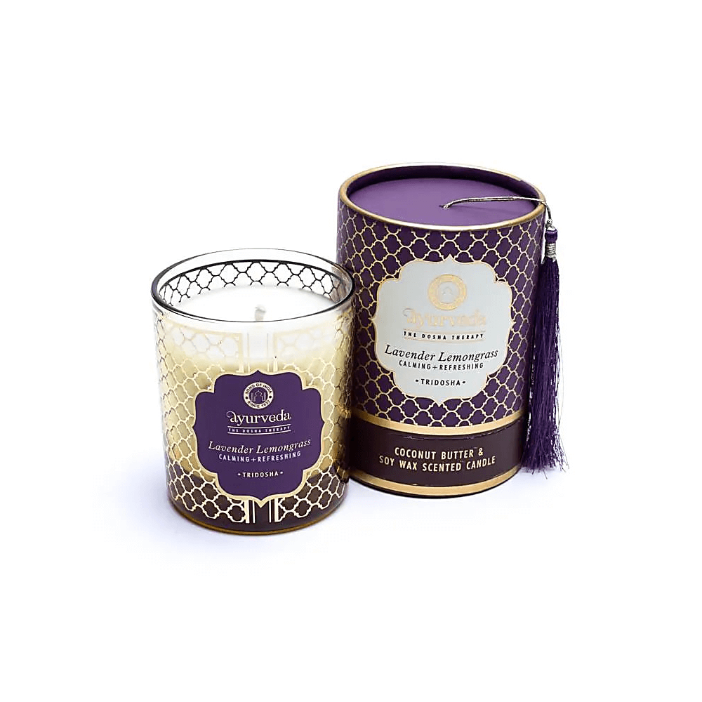 Ayurveda Lavendel Zitronengras Duftkerze