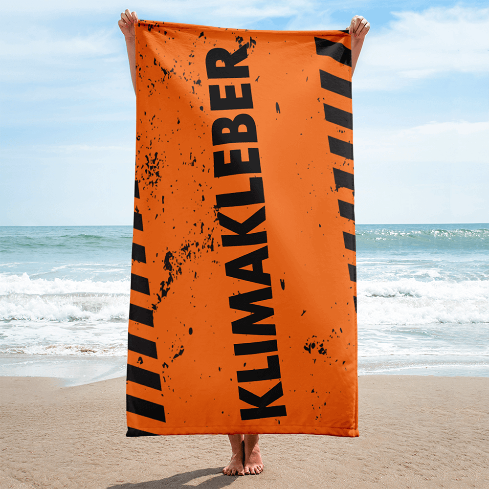 Badetuch „Klimakleber“