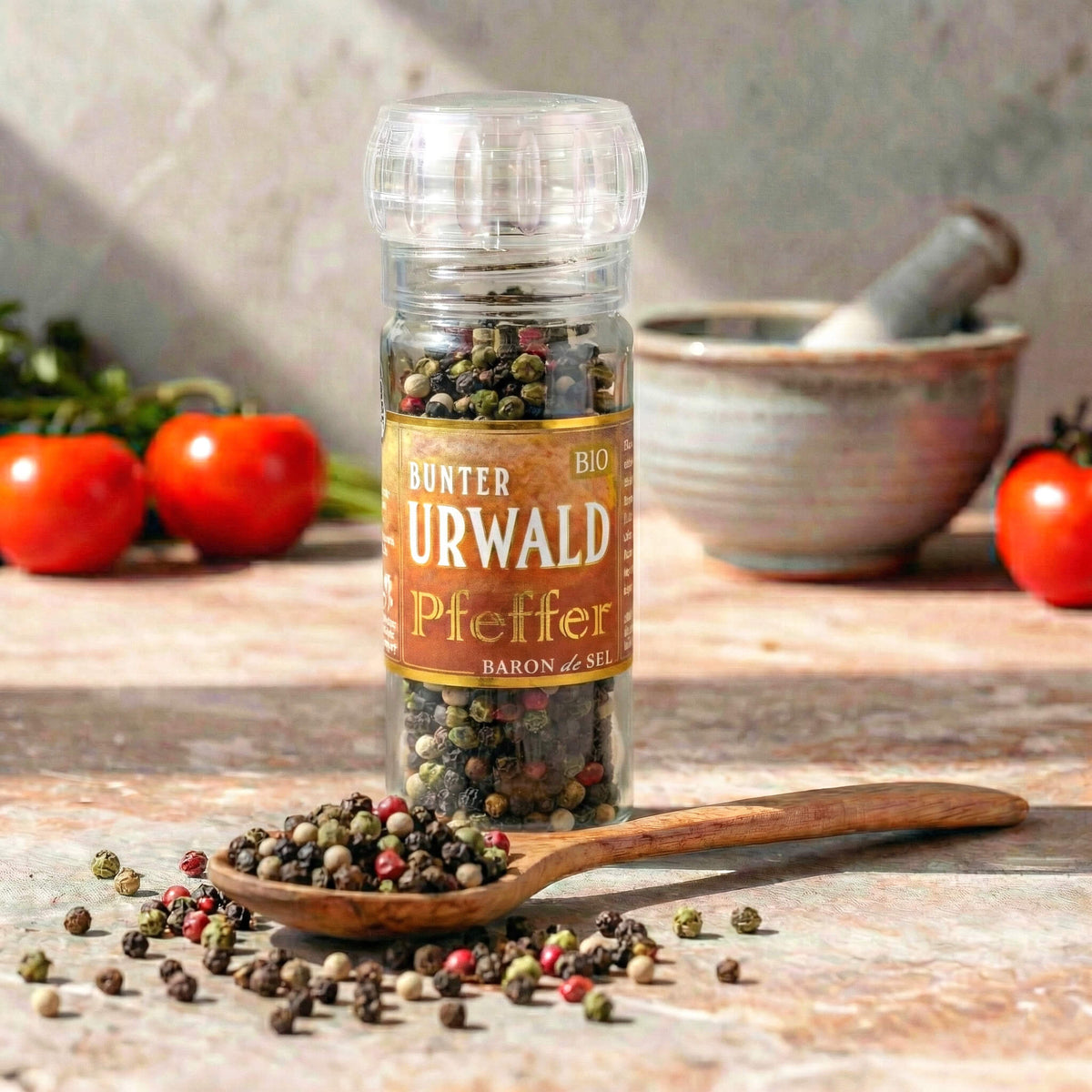 Bio Urwald Pfeffer Bunt Keramikmühle