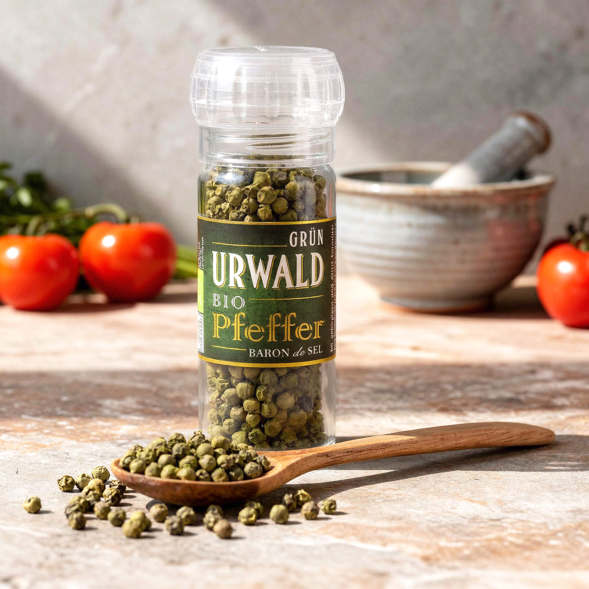 Bio Urwald Pfeffer Grün Keramikmühle