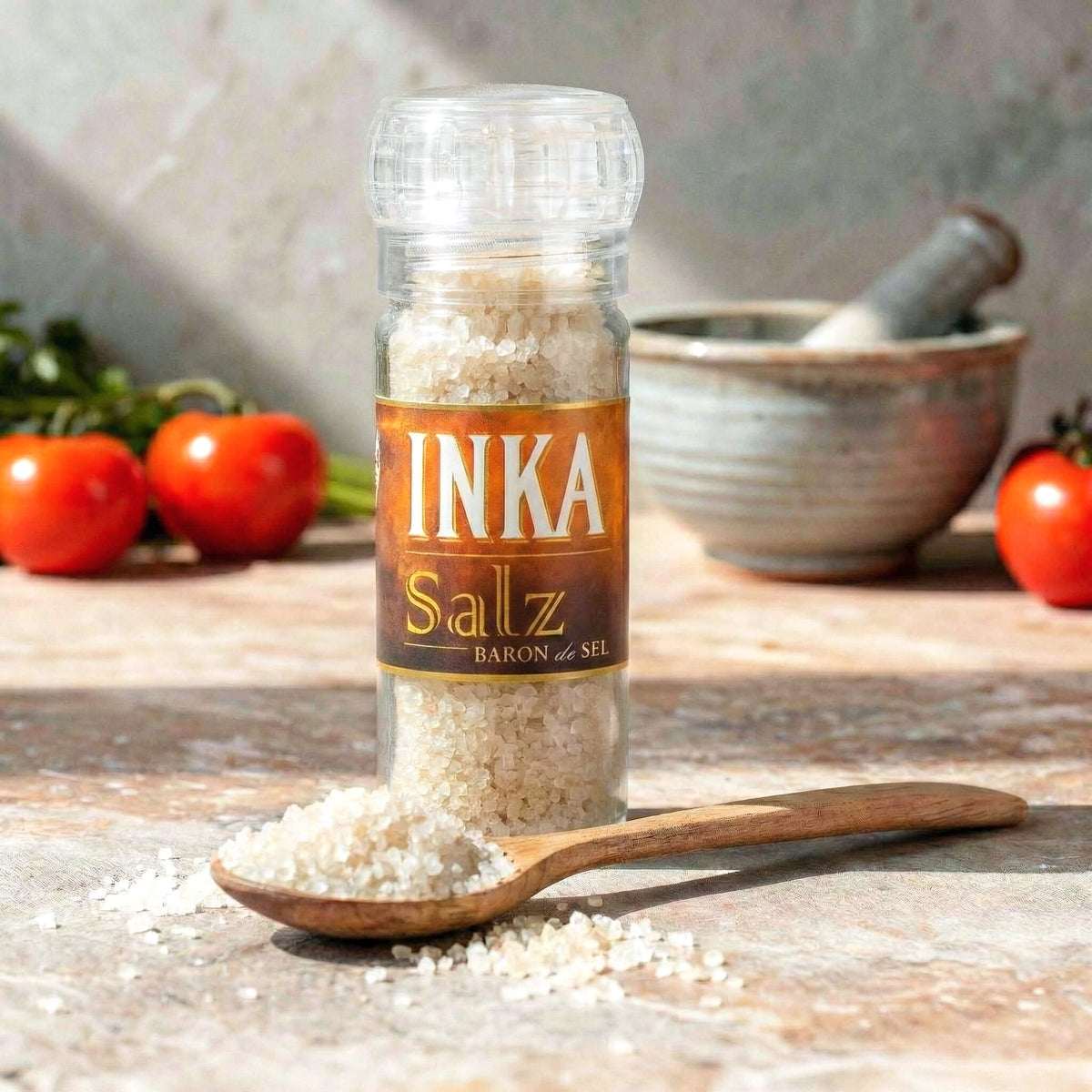 Bio Inka Quellsalz Keramikmühle (100g)