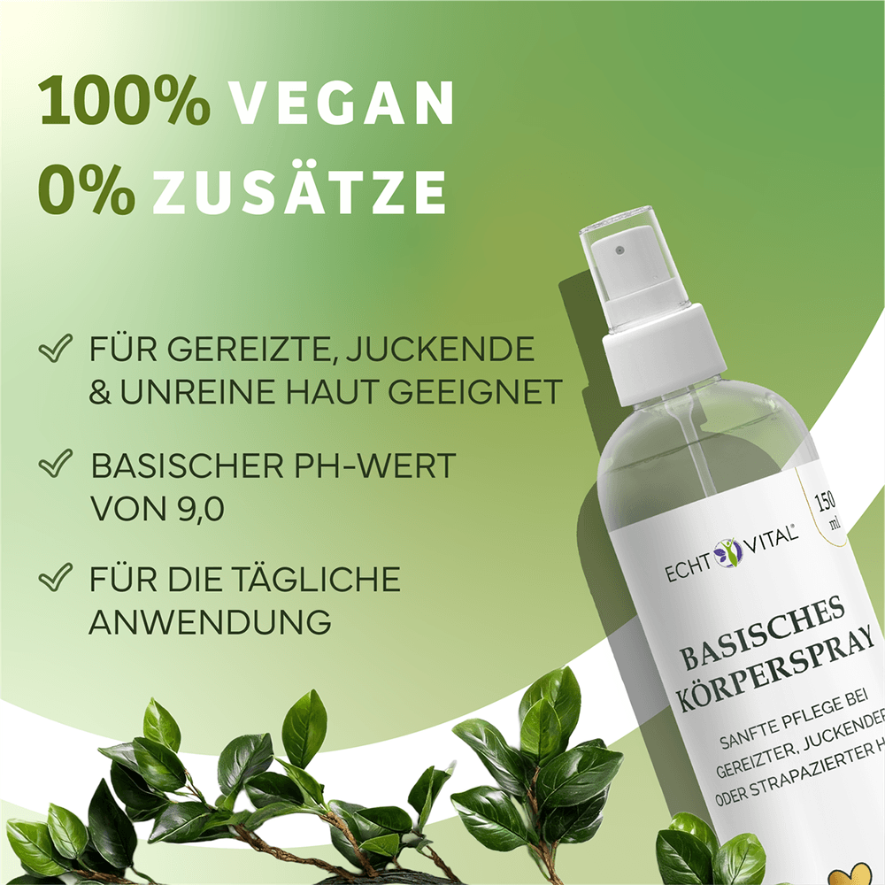 Basisches Körperspray mit Meersalz, Silicea und Natron