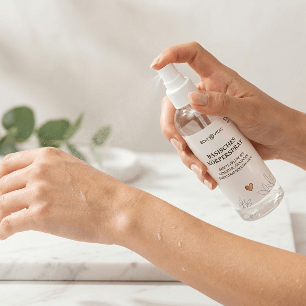Basisches Körperspray mit Meersalz, Silicea und Natron