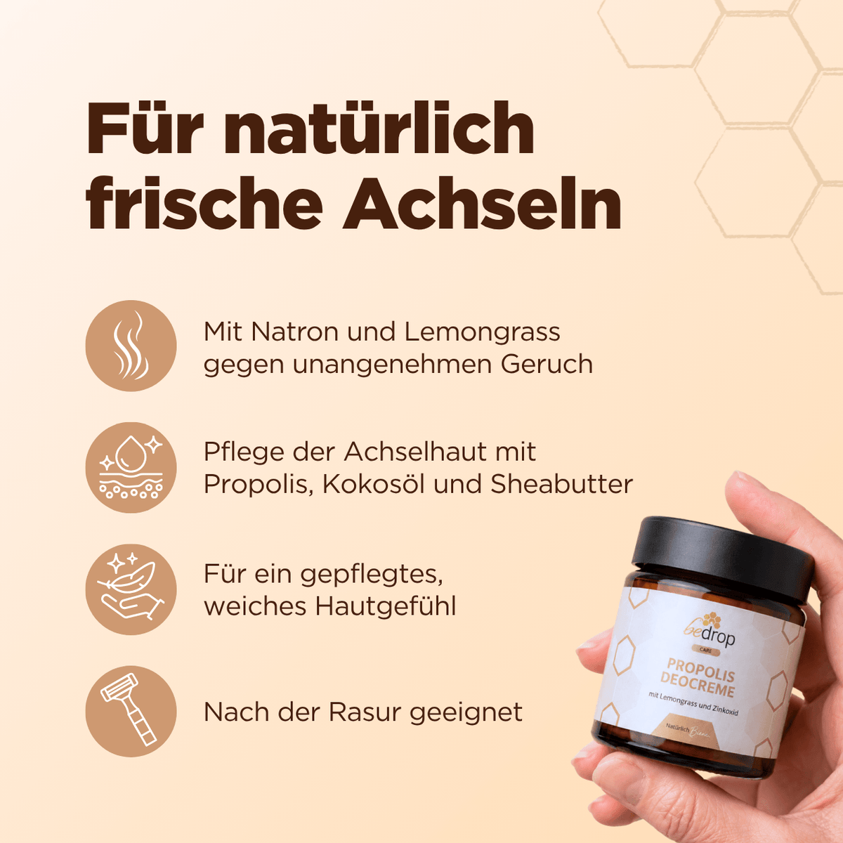 Propolis Deocreme mit Lemongrass