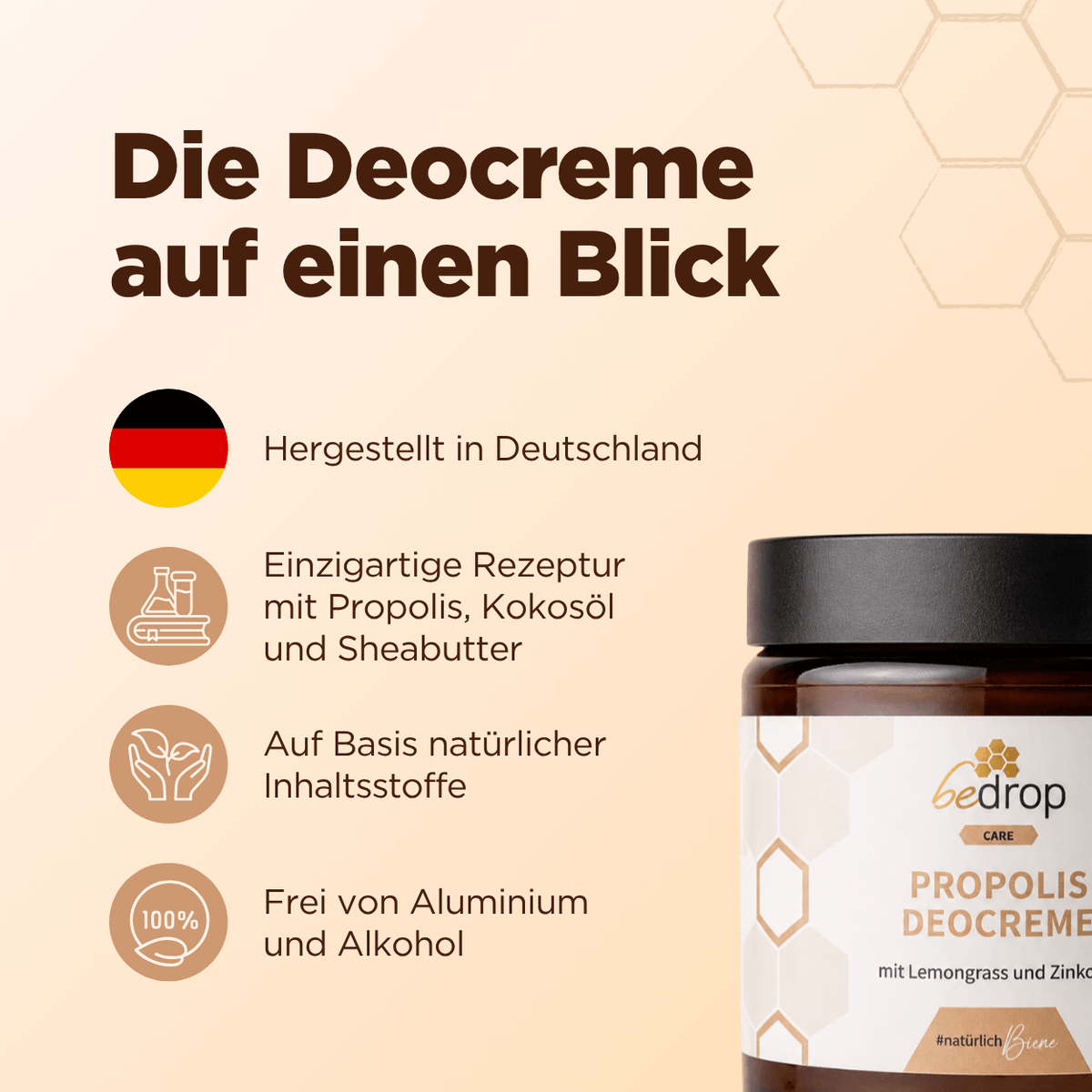 Propolis Deocreme mit Lemongrass