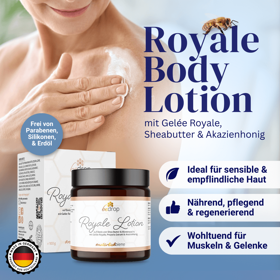 Royale Bodylotion mit Gelée Royale, Sheabutter und Akazienhonig