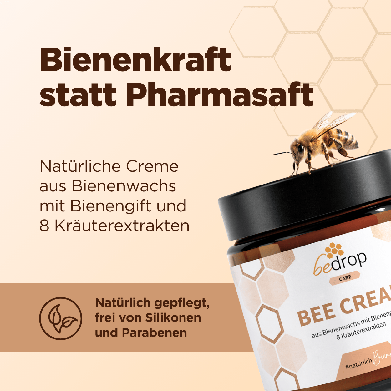 Bee Cream Bienengiftsalbe und 8 Kräuterextrakten
