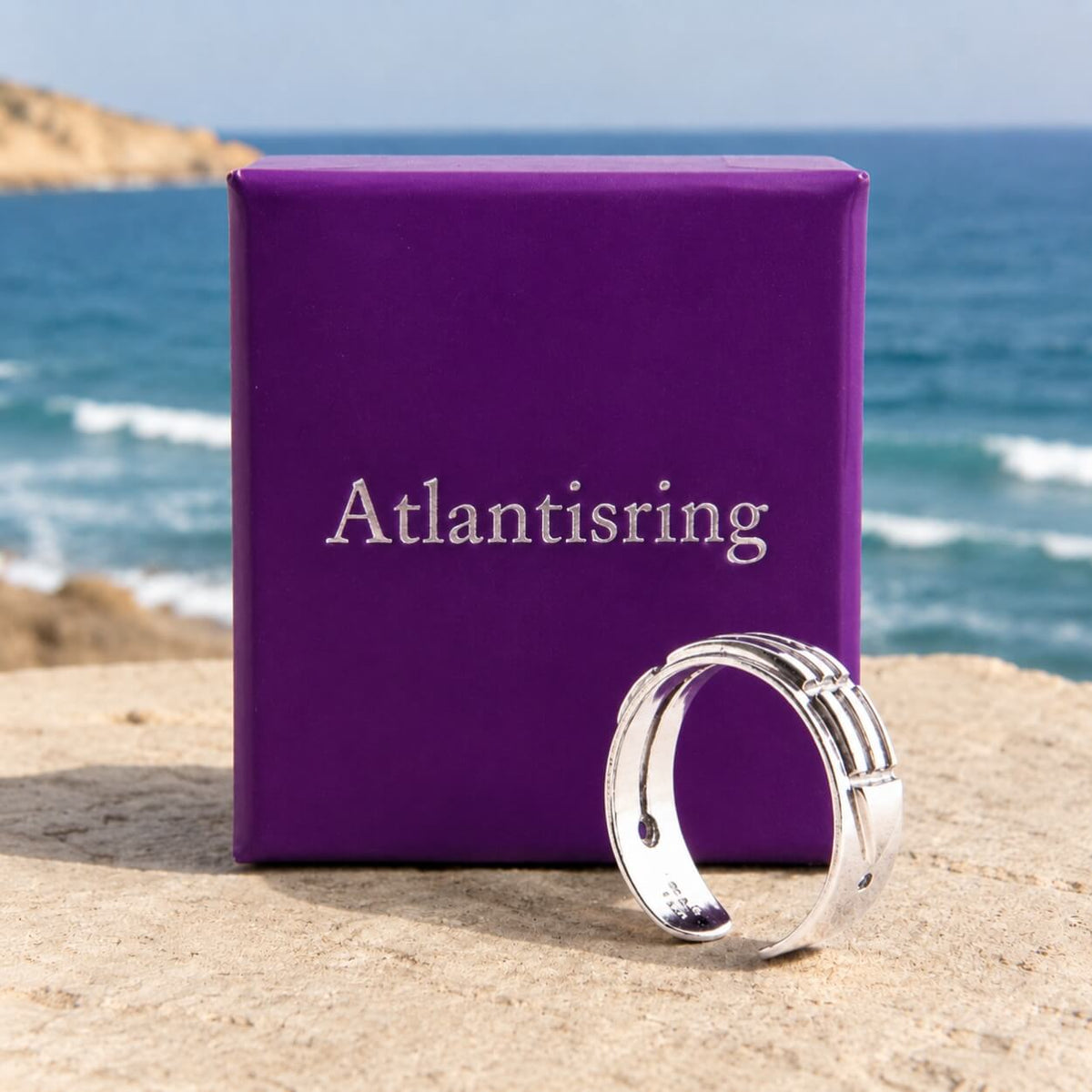 Atlantisring für Damen Silber