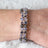 Kristallarmband „Lavendelglitzer“ mit Hämatit