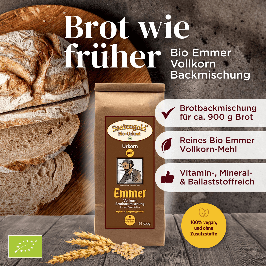 Bio Brotbackmischung Emmer Vollkorn