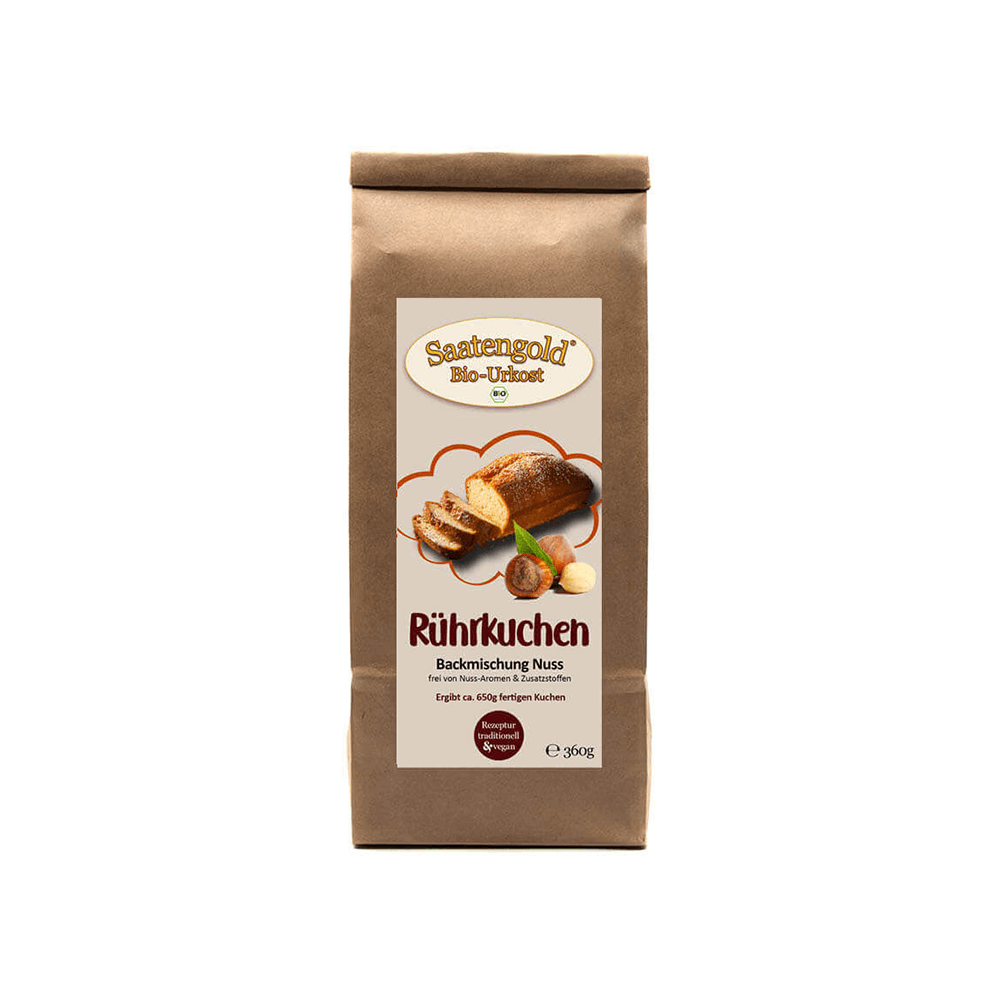 Bio Nusskuchen Backmischung Ur-Dinkel hell