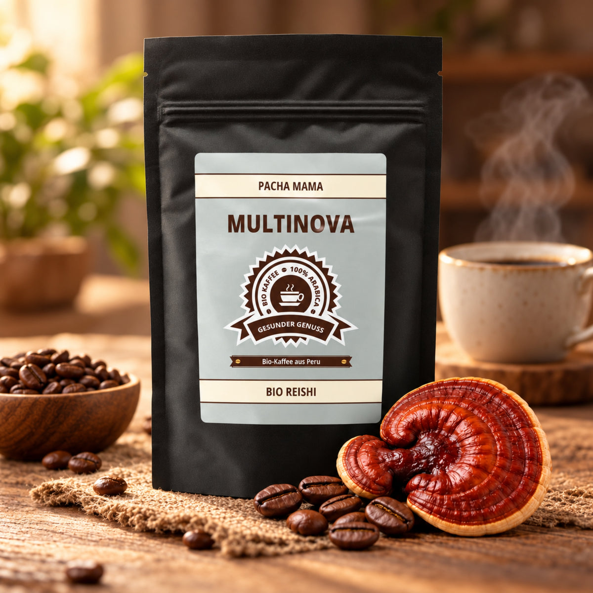 Bio Vitalpilz Kaffee „Pacha Mama“ mit Reishi