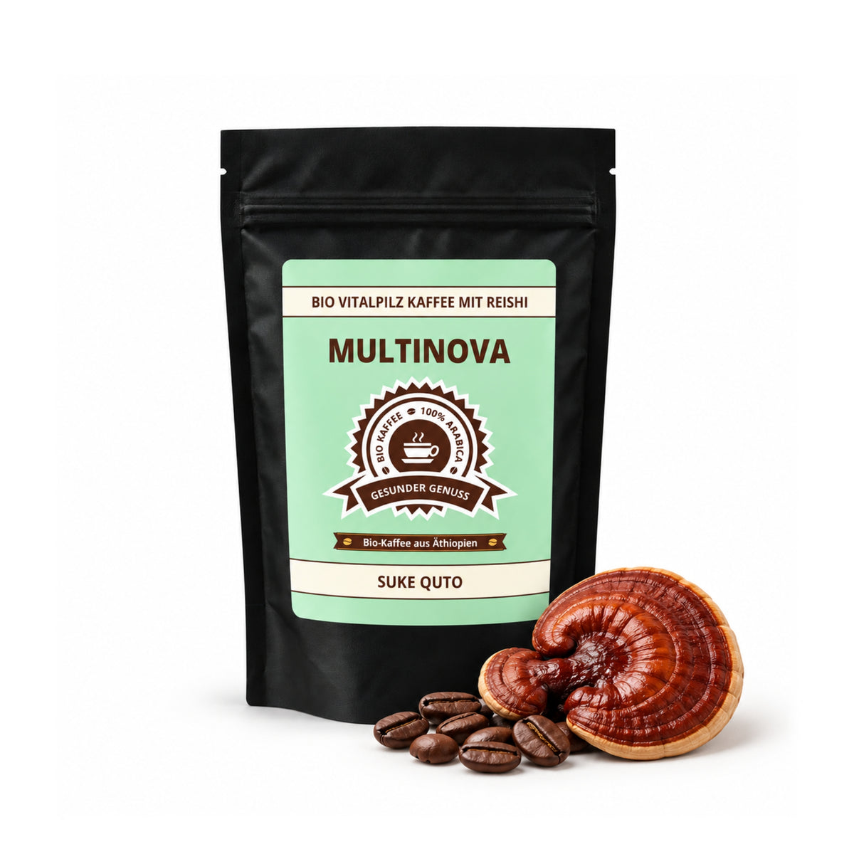 Bio Vitalpilz Kaffee „Suke Quto“ mit Bio Reishi