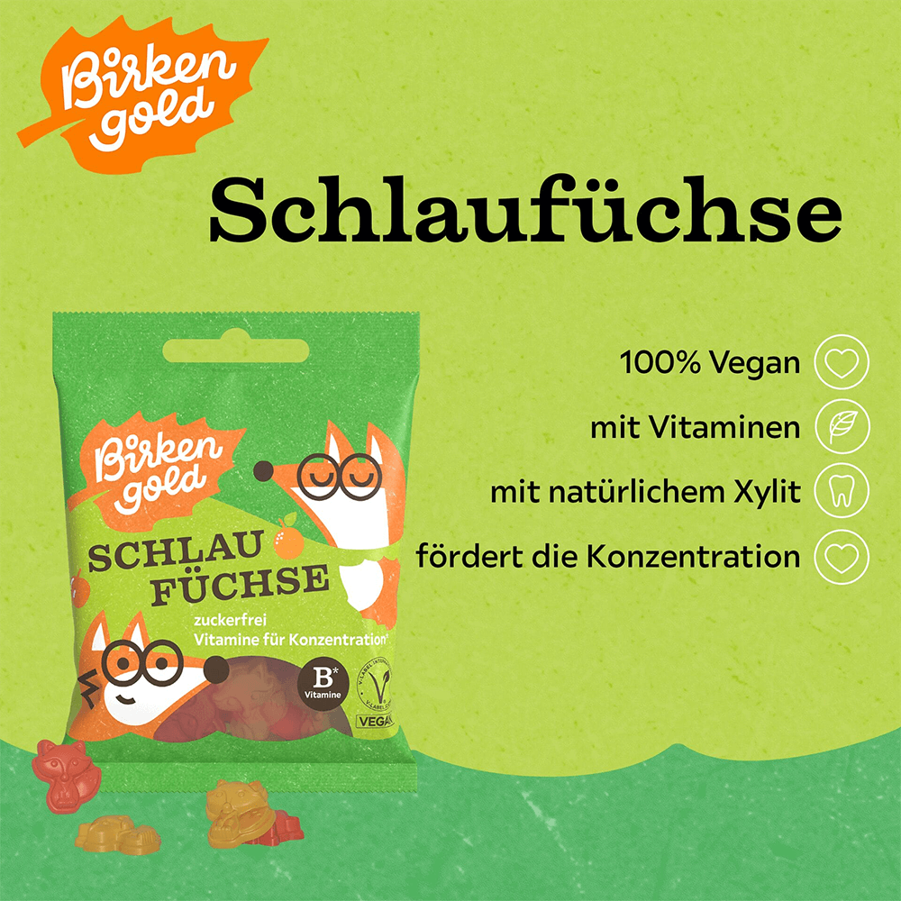 Schlaufüchse mit Vitaminen