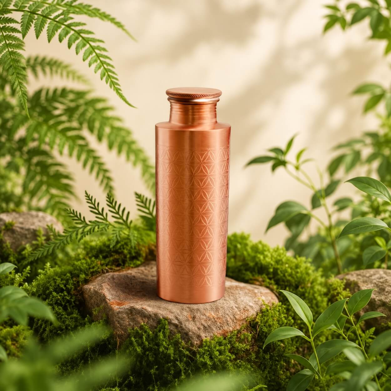 Kupferflasche mit „Blume des Lebens“