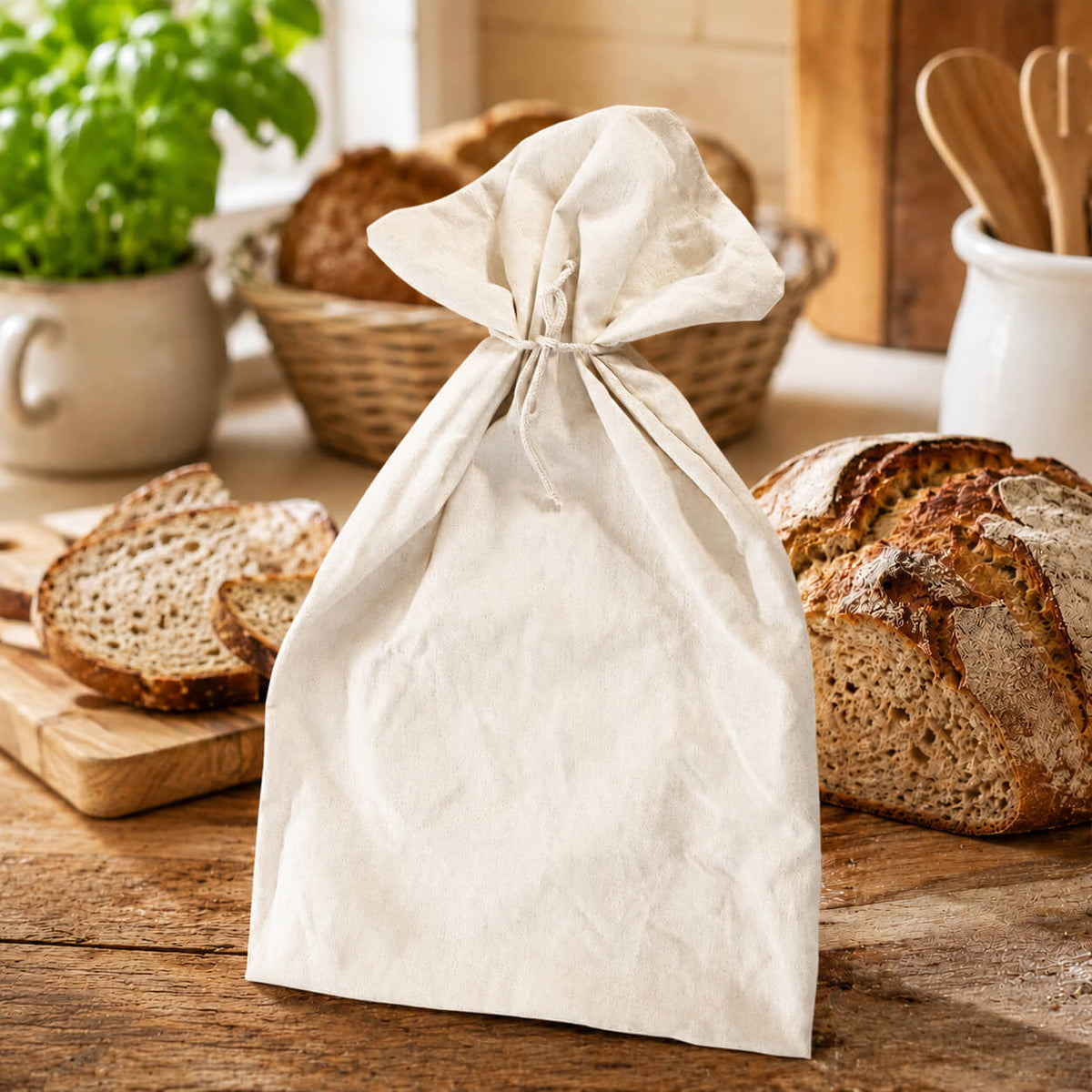 Brotbeutel aus 100% Leinen