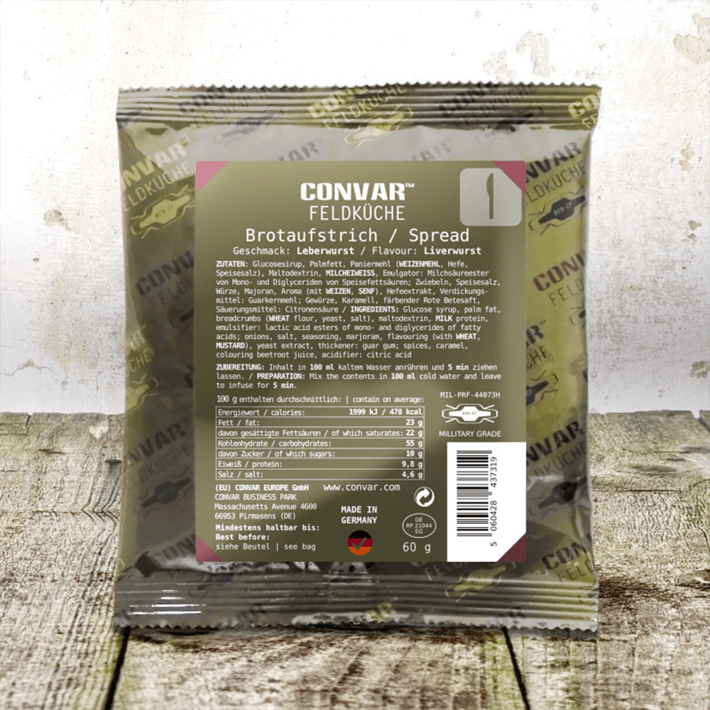 CONVAR Feldküche Brotaufstrich Leberwurst (60g)