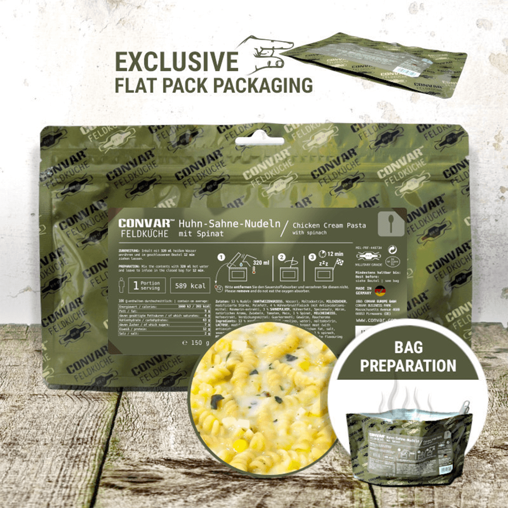CONVAR Feldküche Huhn Sahne Nudeln (150g)