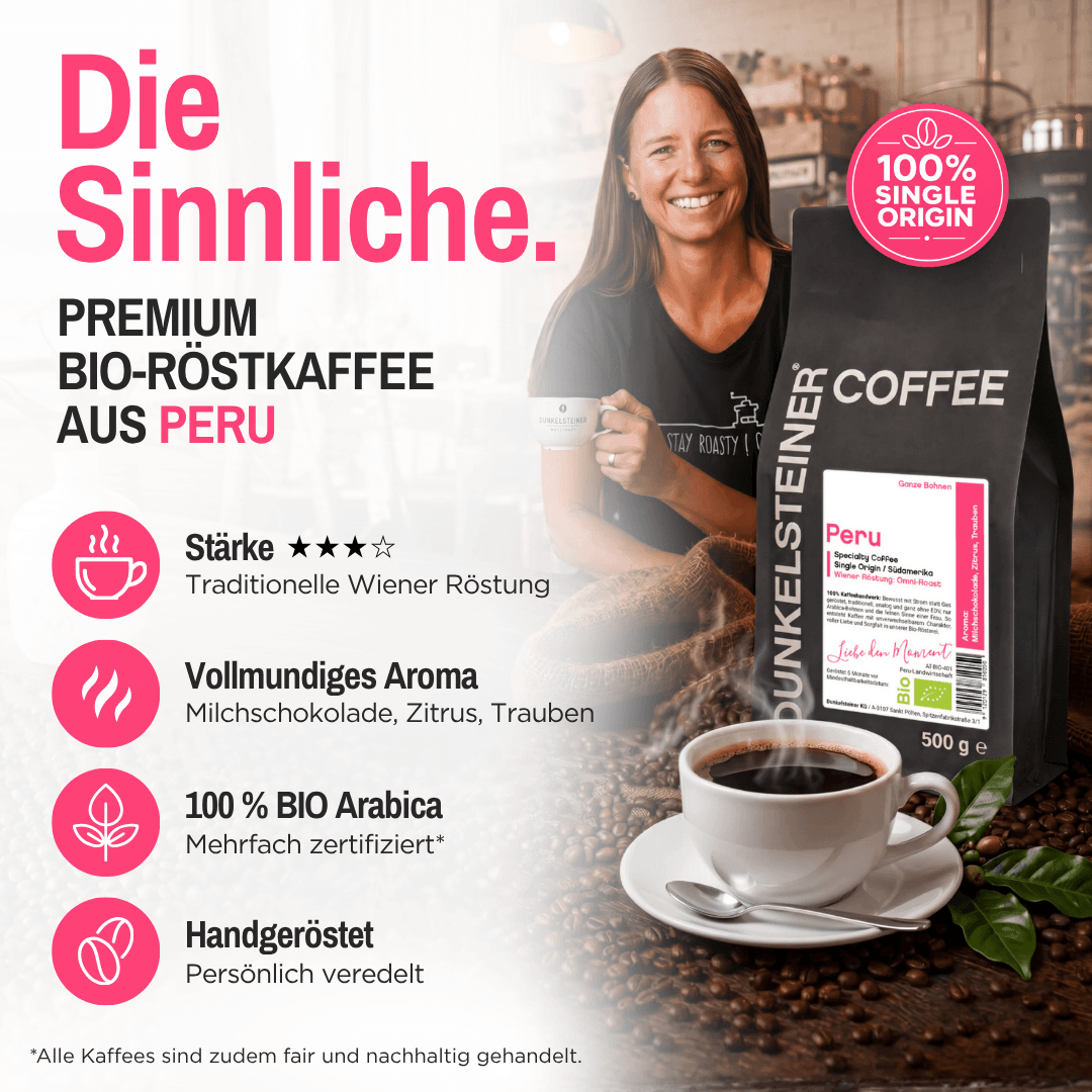 Bio Arabica Röstkaffee „Die Sinnliche“ aus Peru