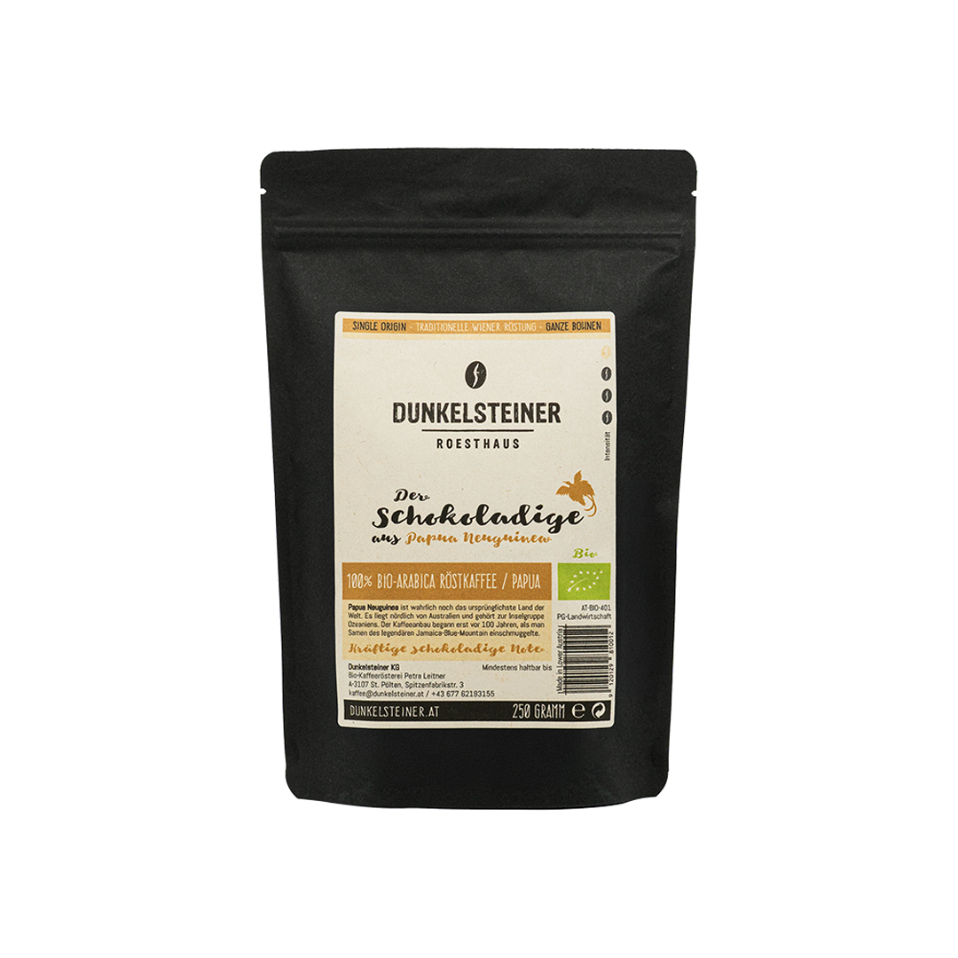 Probierpackung Bio Arabica Röstkaffee „Der Schokoladige“ aus Papua Neuguinea