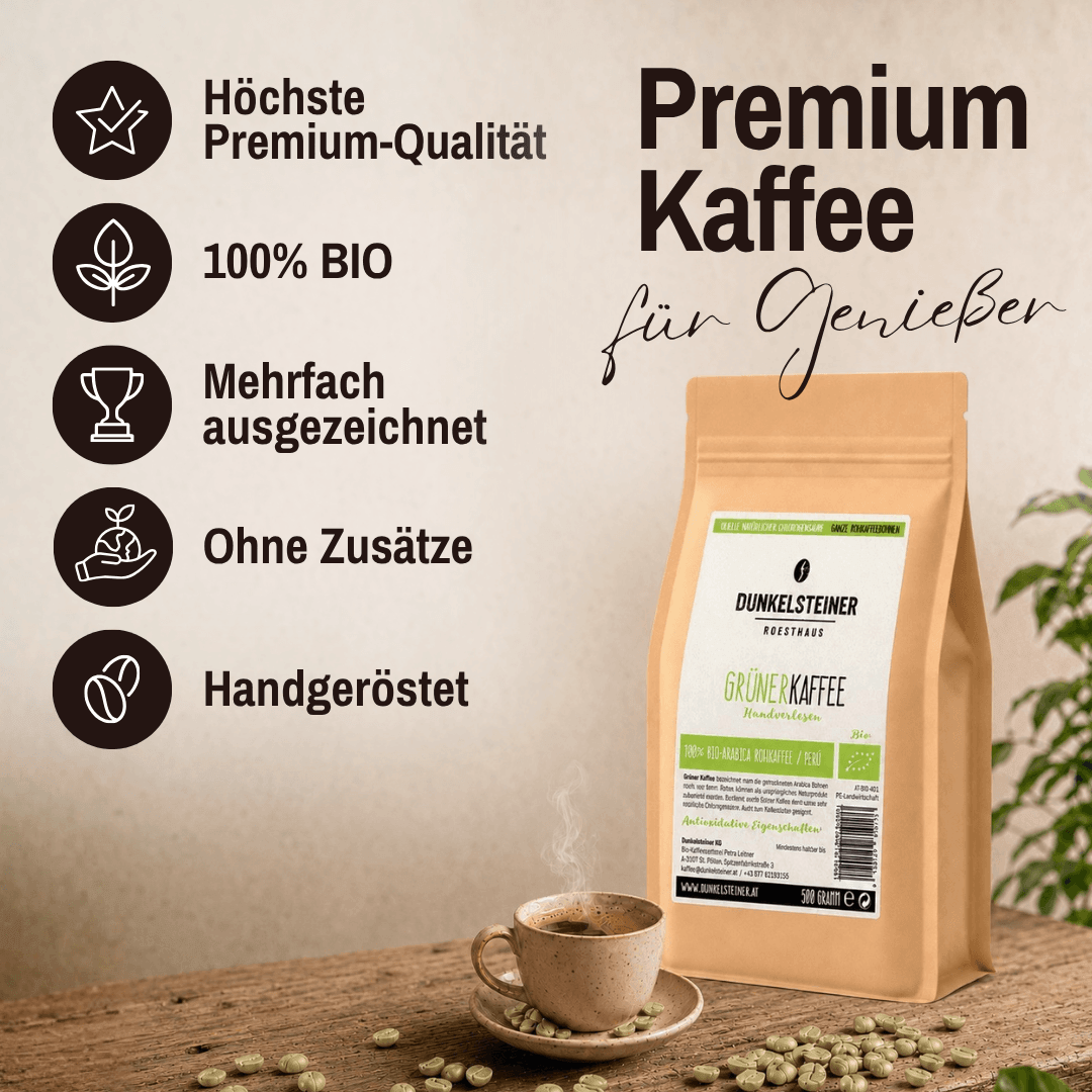 Bio Grüner Arabica Rohkaffee