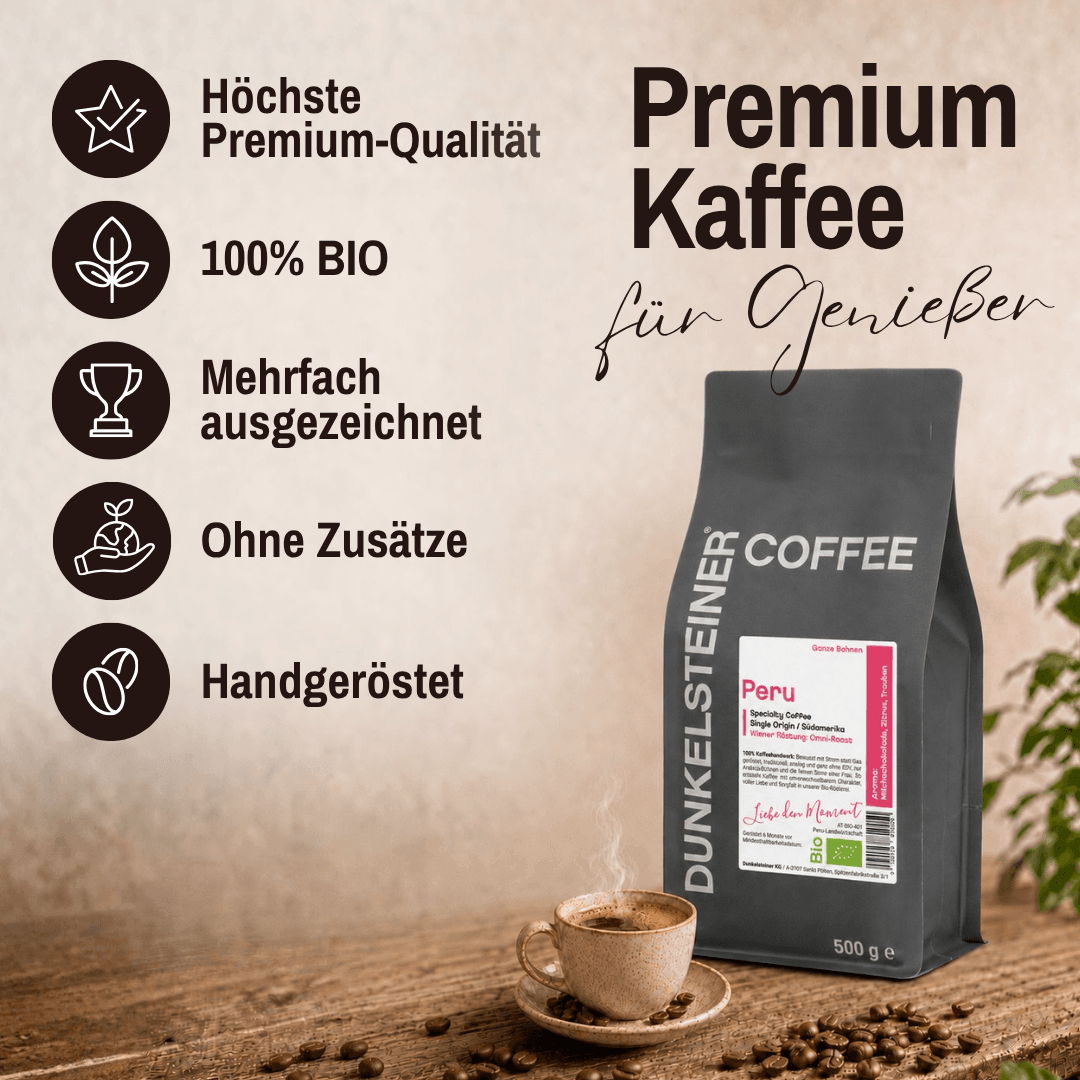 Bio Arabica Röstkaffee „Die Sinnliche“ aus Peru