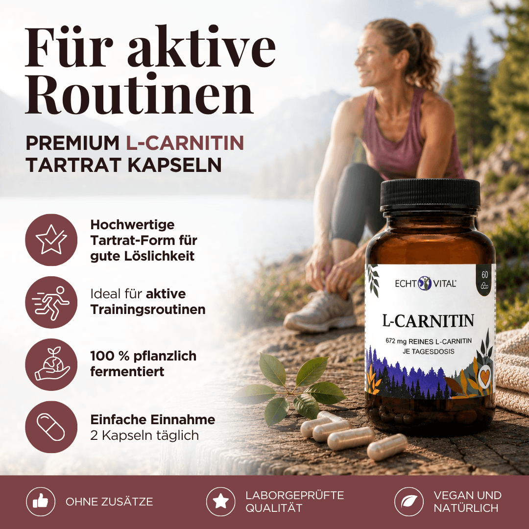 L-Carnitin Kapseln aus pflanzlicher Fermentation