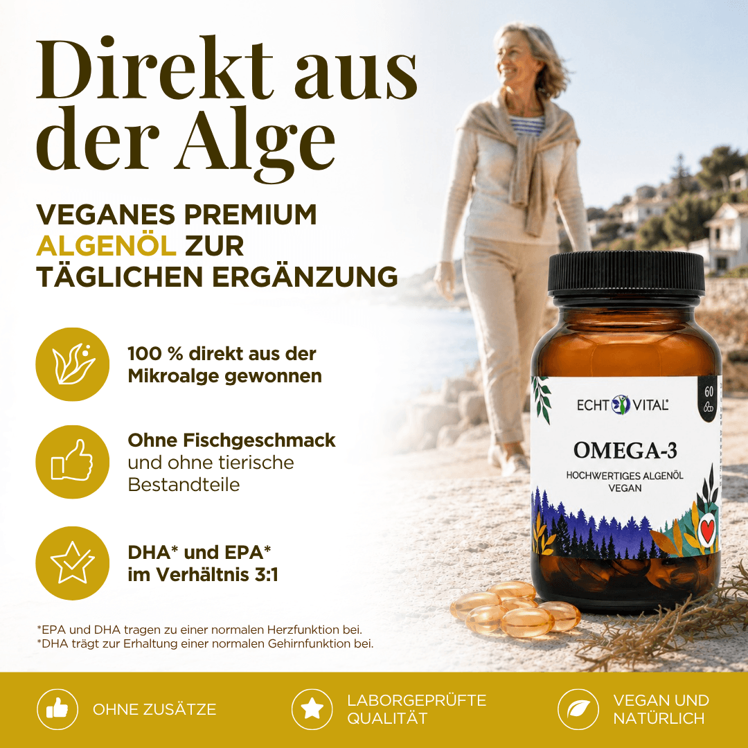 Omega-3 Algenöl Kapseln direkt aus der Quelle
