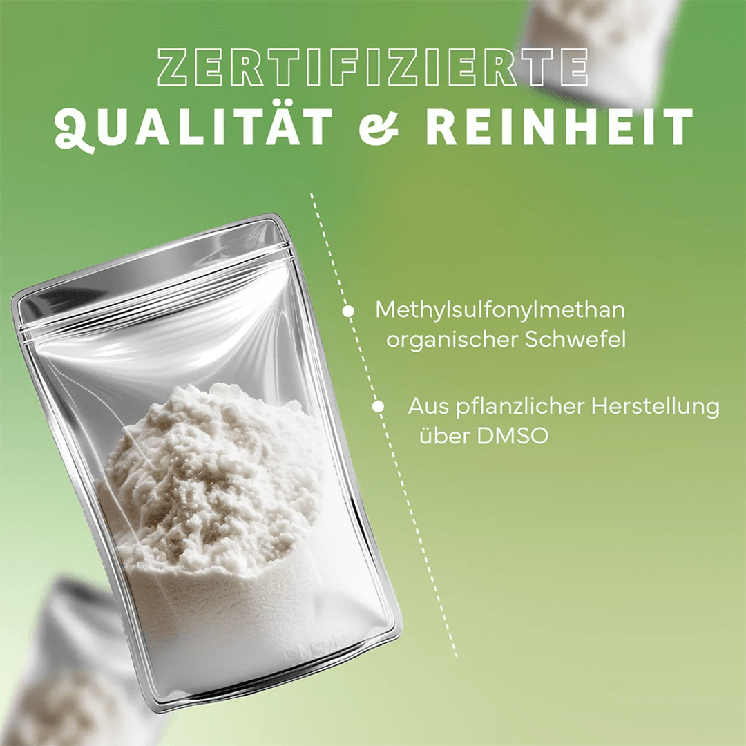 Premium MSM Pulver, 99,9 % Reinheit, organischer Schwefel