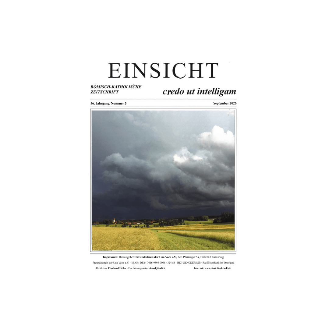EINSICHT röm.-kath. Zeitschrift Nr. 5, September 2026
