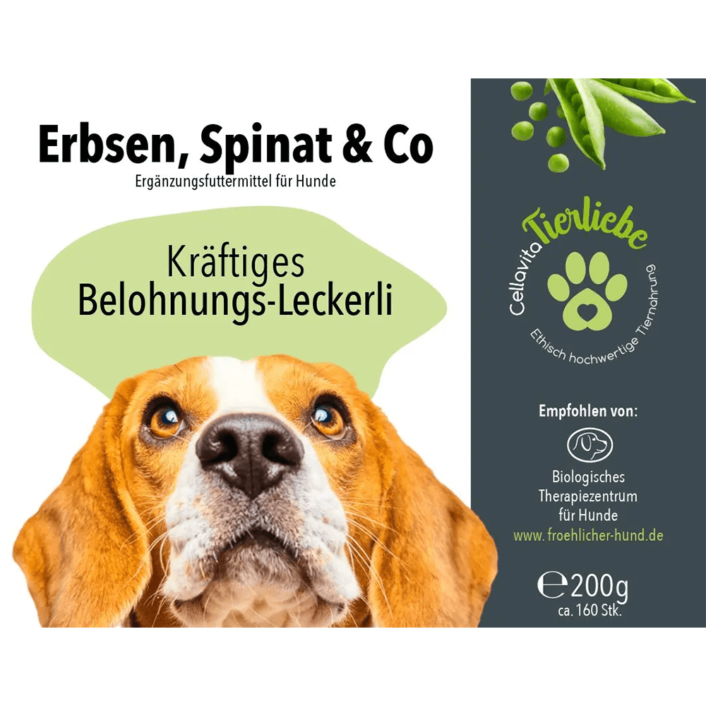 Erbsen, Spinat & Co Leckerlis für Hunde
