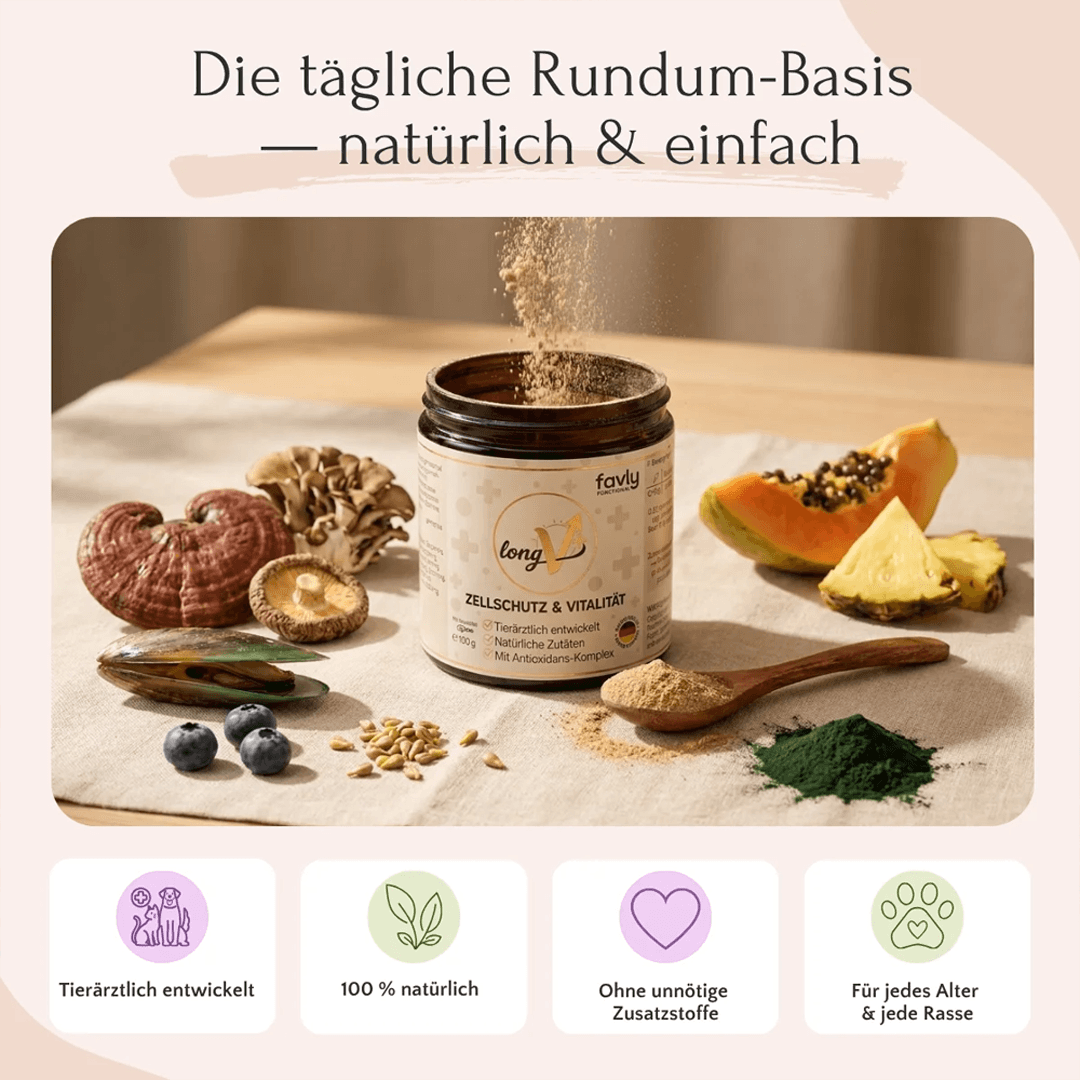 LongV+ Vitalstoffkomplex für Hunde