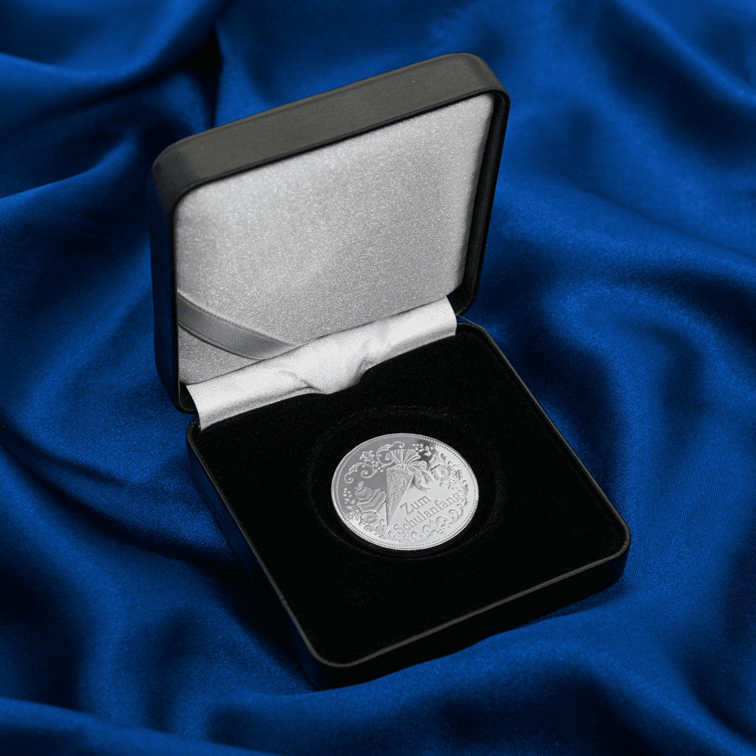 Feinsilbermedaille zum Schulanfang