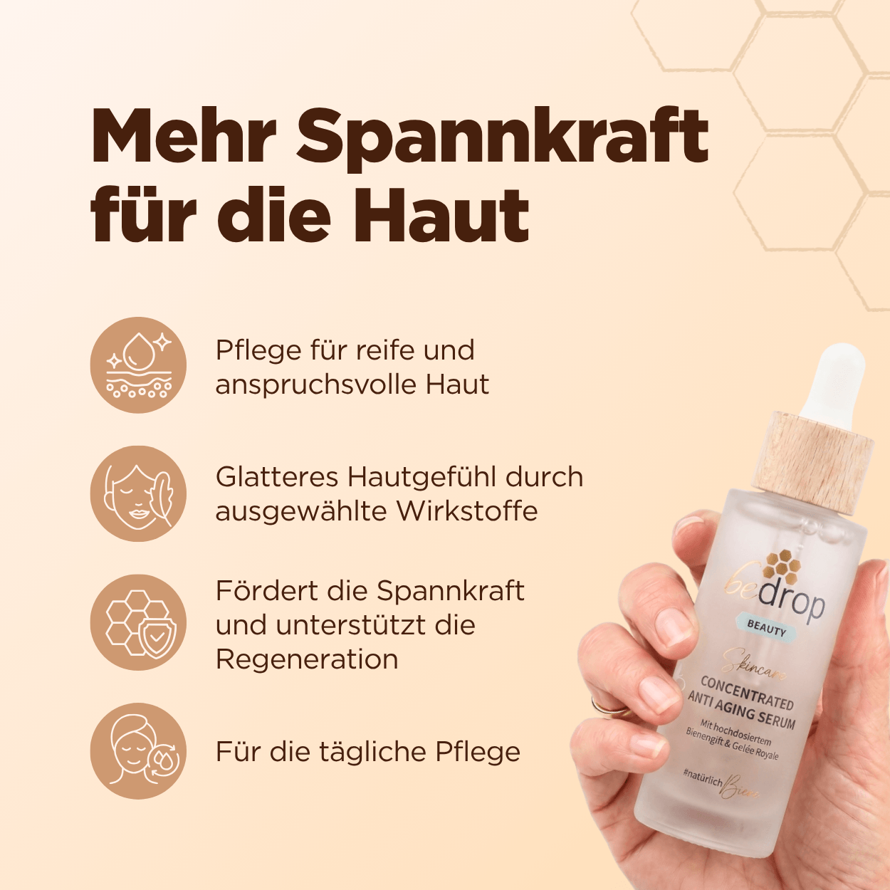 Gesichtsserum mit hochdosiertem Bienengift und Gelée Royale