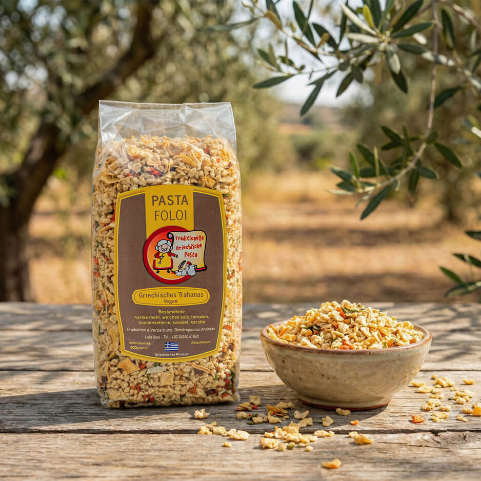 Pasta Foloi Trahanas (vegan)