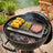 Grillplatte aus Gusseisen