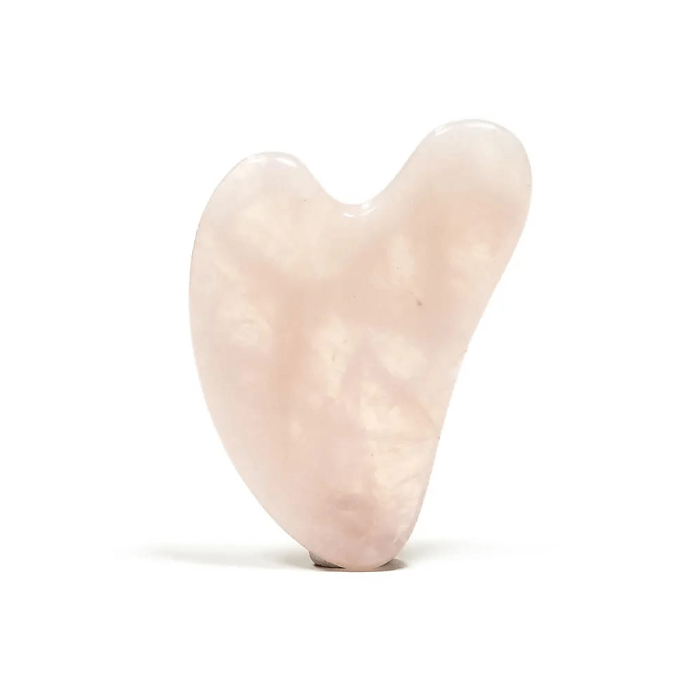 Gua sha Massagestein Rosenquarz