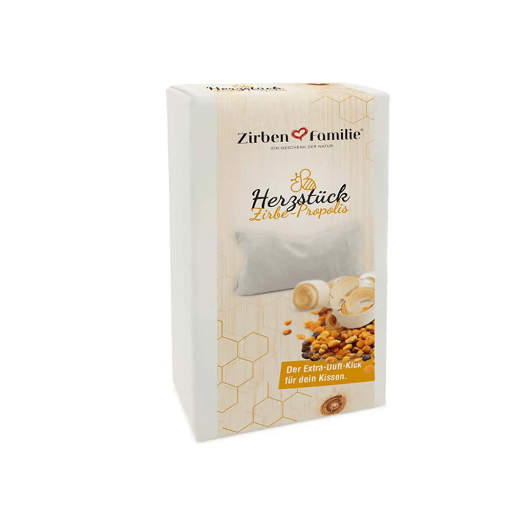 Herzstück Zirbe-Propolis – Duftkissen mit Zirbenöl